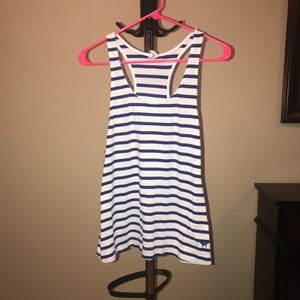 Victoria’s Secret Pink blue and white flowing tank